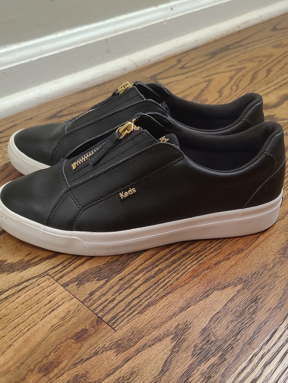 Keds Pursuit Zip Leather Slip-On Zip Sneakers Size 8 - Picture 7 of 10